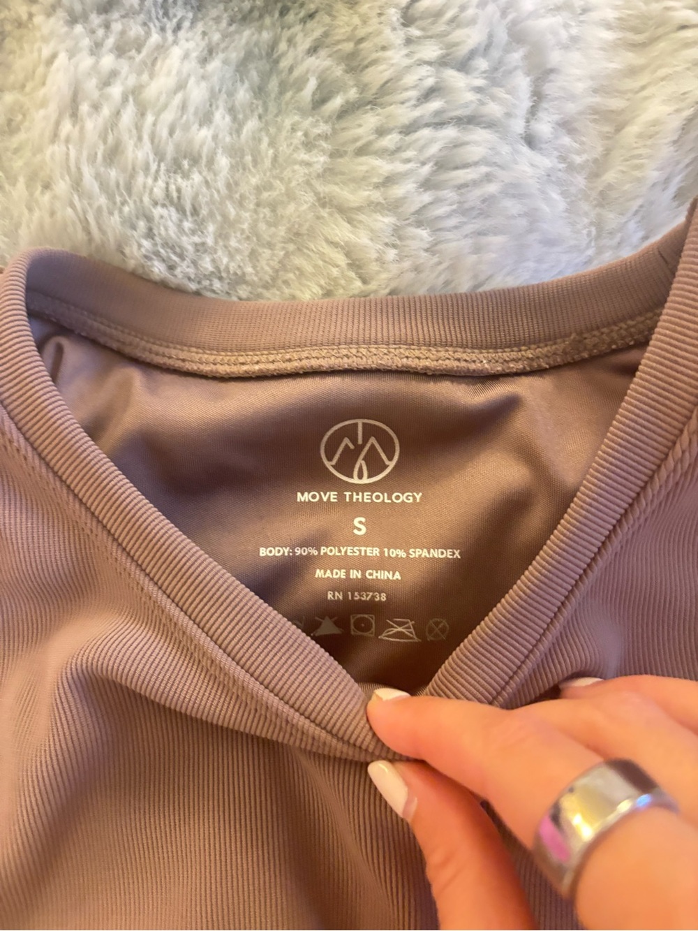 Mauve Ribbed Tank Top - Picture 2 of 2
